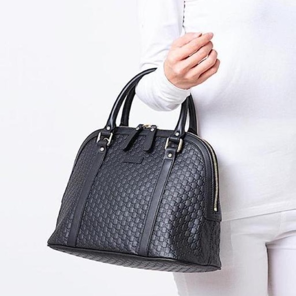 GUCCI Microguccissima Dark Blue Dome Cross Body Bag NEW !!! - Picture 3 of 13